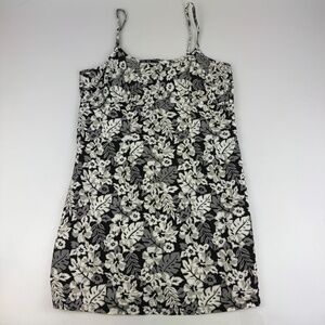 Vintage Y2K Instant Action Womens Size L Floral Print Spaghetti Strap Dress